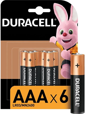 Батарейка Duracell LR03-BL6 китай - фото 33935