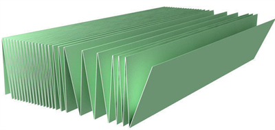 Подложка Гармошка (5,25м2) Зеленая 1050*250*3 - фото 6918