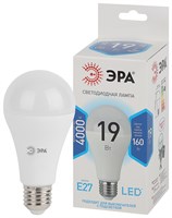 Лампочка светодиодная ЭРА LED A65-19W-840-E27 19Вт груша нейтральн Б0031703																									 9149